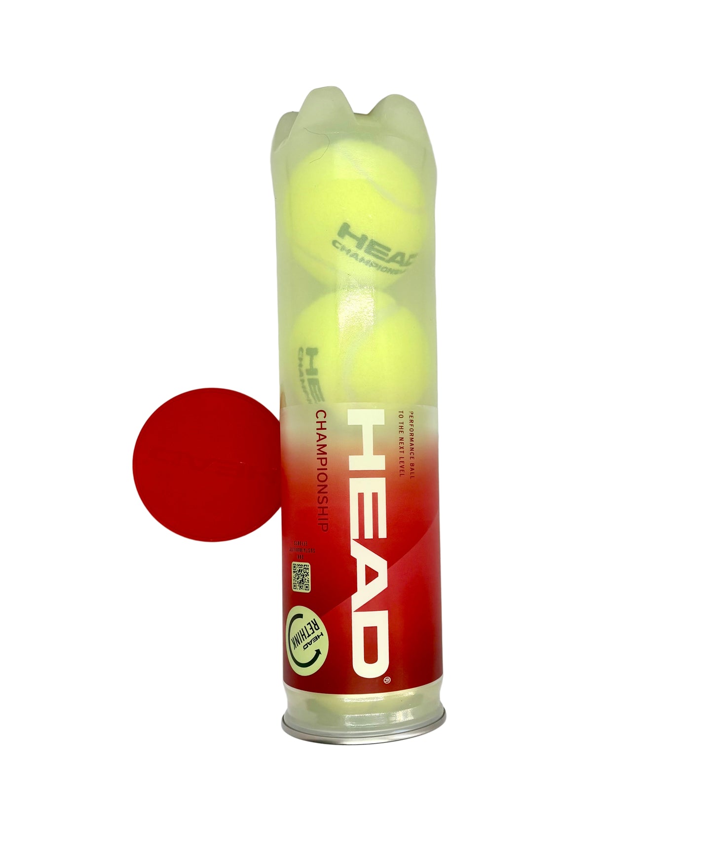 🎾 Campeonato Head de Pelotas de Tenis – Tubo de 4 Unidades