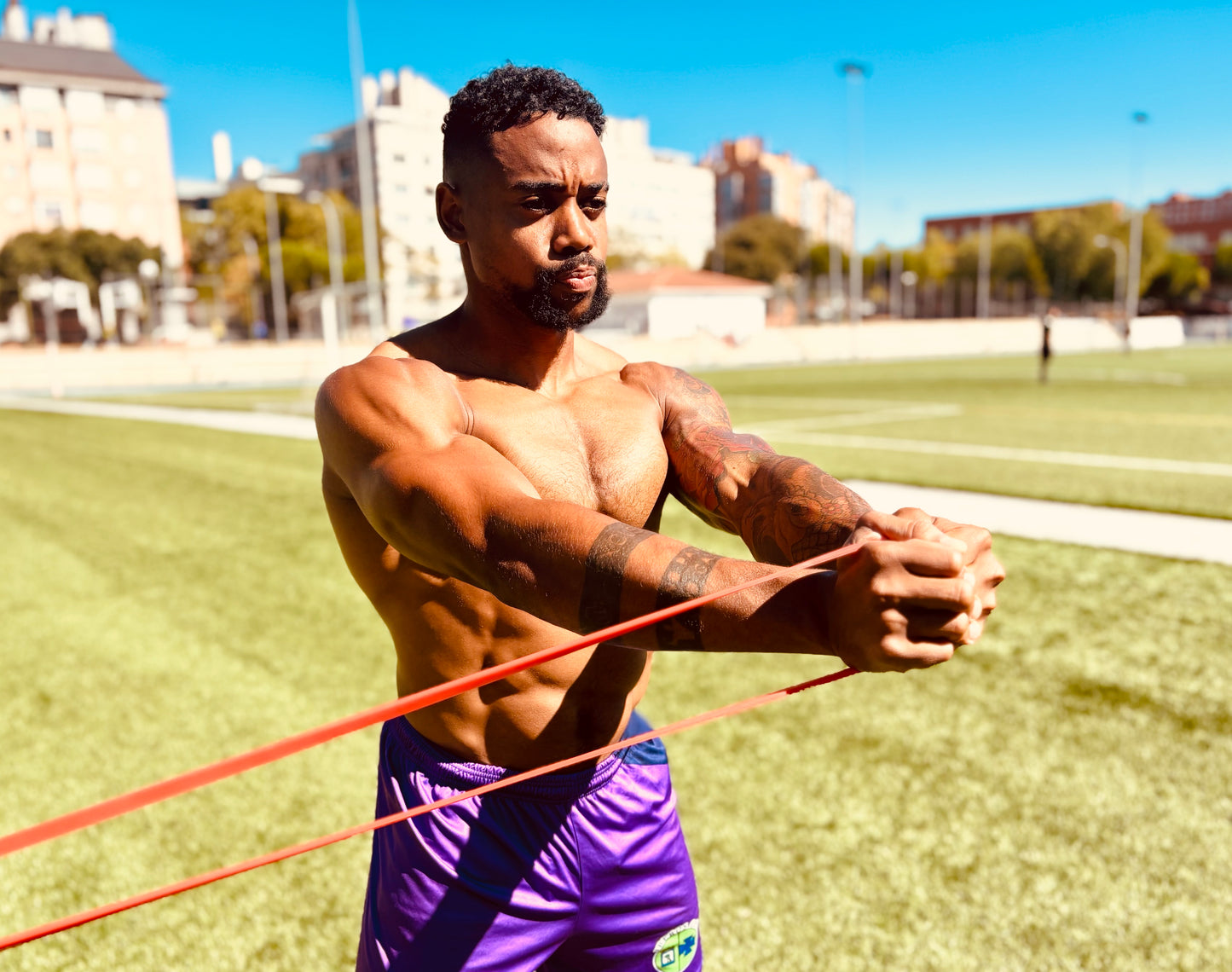Banda elástica cerrada de resistencia – Power Band para fitness y crossfit (15–25 kg)