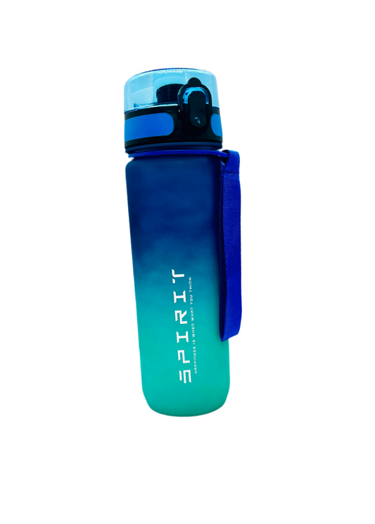 Botella deportiva degradada – 750ml  portátil, a prueba de fugas y apta para lavavajillas