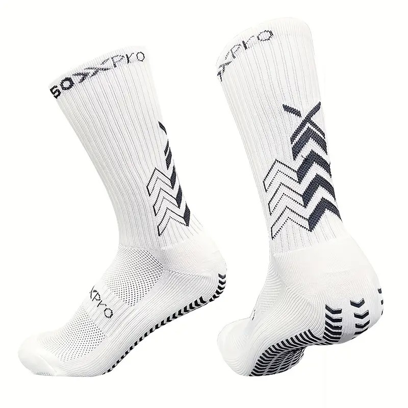 Calcetines de fútbol unisex : 1 par transpirables, antideslizantes y resistentes
